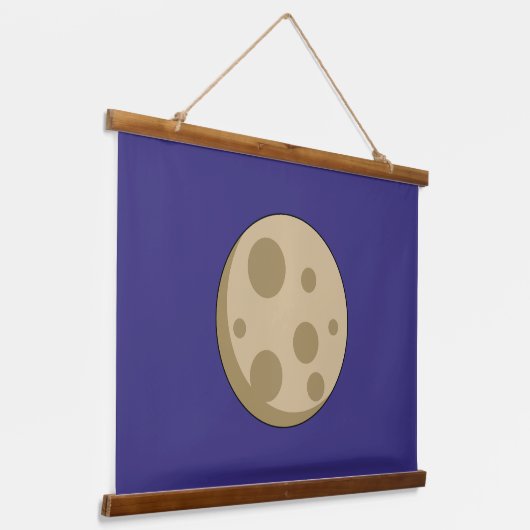 Volledige maan hangend wandkleed (Gebogen)