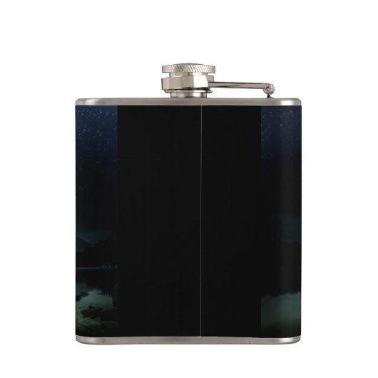 Volledige maan heupfles (Achterkant)