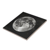 Volledige maan in de hemel tegeltje (Zijkant)