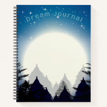 Volledige maan in het Forest Dream Journal