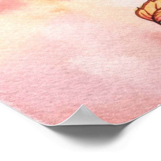 Volledige maan in het najaar van het Poster van de (Hoek)