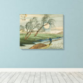 Volledige maan in Seba Canvas Afdruk (Insitu (Houten vloer))