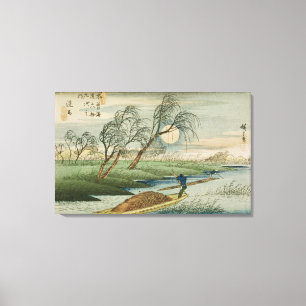 Volledige maan in Seba Canvas Afdruk