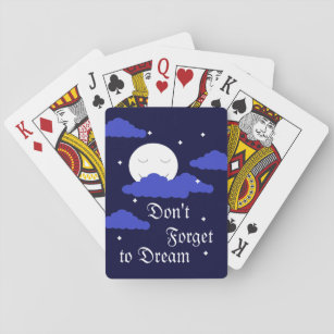 Volledige maan in Starry Sky Pokerkaarten