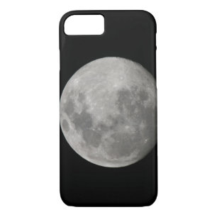 Volledige maan in zwart-wit. Krediet als: Arthur Case-Mate iPhone Case