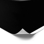 Volledige maan in zwart-wit poster (Hoek)