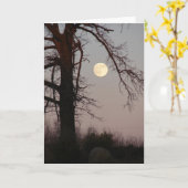 Volledige maan kaart (Gele Bloem)