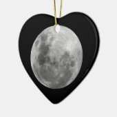 Volledige maan keramisch ornament (Links)