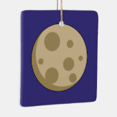 Volledige maan keramisch ornament (Rechts)