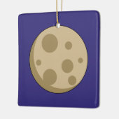 Volledige maan keramisch ornament (Links)