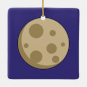Volledige maan keramisch ornament (Achterkant)