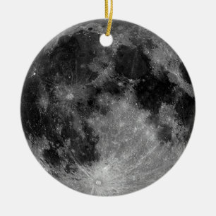 Volledige maan keramisch ornament