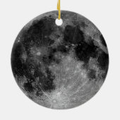 Volledige maan keramisch ornament (Achterkant)