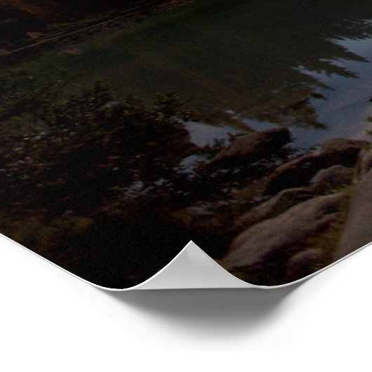 Volledige maan | Louise, Canada Poster (Hoek)