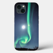 Volledige maan met Aurora | Geelmes Canada Case-Mate iPhone Case (Achterkant)