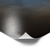 Volledige maan met Blauwe Halo Foto Afdruk (Hoek)