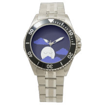 Volledige maan met Clouds Mannen