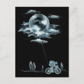 Volledige maan met nationale motorfietsideeën briefkaart (Voorkant)