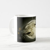 Volledige maan met vleermuizen en Raven Koffiemok (Voorkant links)