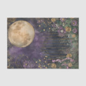 VOLLEDIGE MAAN MIDNIGHT TUIN DECOUPAGE TISSUE PAPI TISSUEPAPIER (Voorkant)