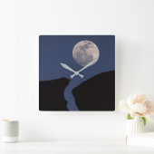 Volledige maan | Monument Valley, Arizona Vierkante Klok (Huis)