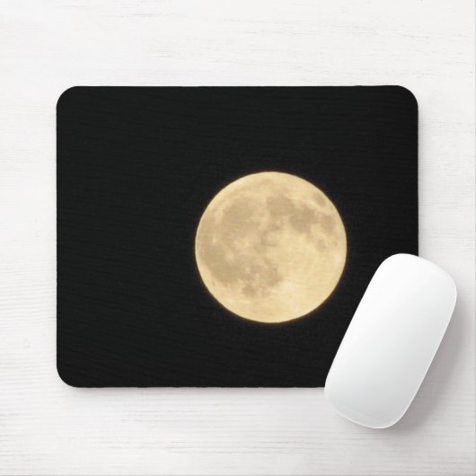 Volledige maan muismat (Met muis)