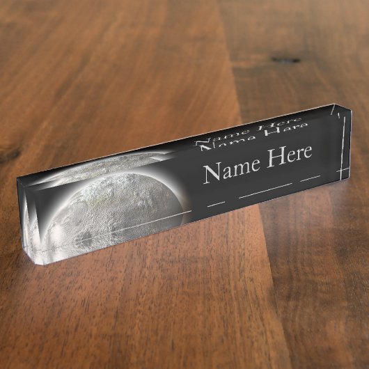 Volledige maan naambordje (Zijkant)