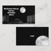 Volledige maan Night Visitekaartje (Voorkant / Achterkant)