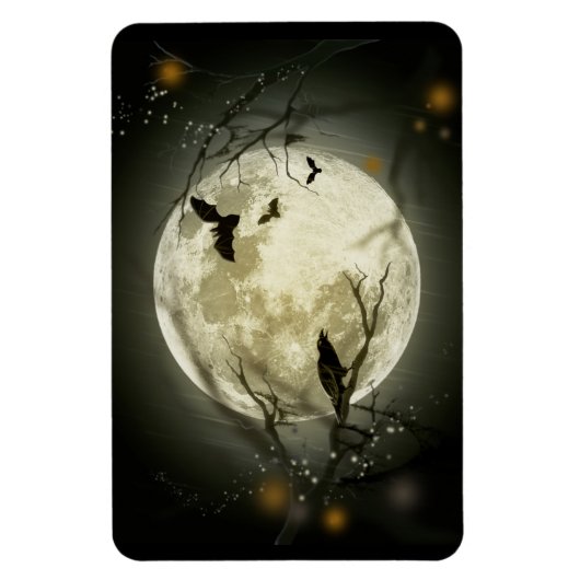 Volledige maan op Halloween Magneet (Verticaal)