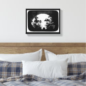 Volledige maan over de begraafplaats — canvas afdruk (Insitu (Slaapkamer))