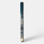 Volledige maan over de oceaan iPhone hoesje (Linkerkant)