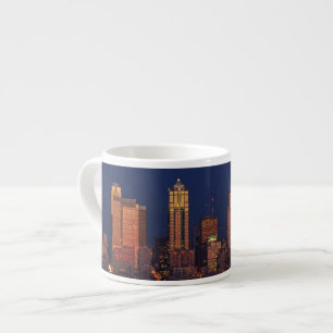 Volledige maan over de skyline van Seattle Espresso Kop