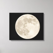 Volledige maan over de toetsen van Florida Canvas Afdruk (Voorkant)