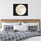 Volledige maan over de toetsen van Florida Canvas Afdruk (Insitu (Slaapkamer))