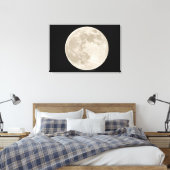 Volledige maan over de toetsen van Florida Canvas Afdruk (Insitu (Slaapkamer))