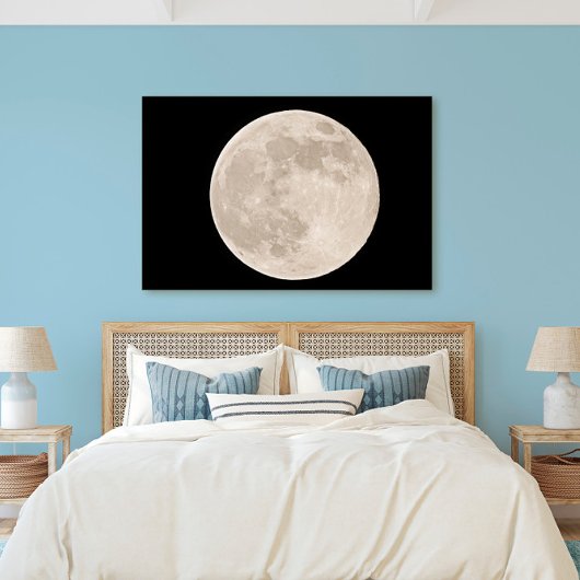 Volledige maan over de toetsen van Florida Canvas Afdruk