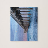 Volledige maan over pier, Californië Legpuzzel (Verticaal)