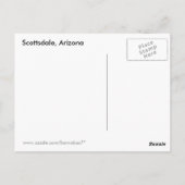 Volledige maan over Scottsdale Briefkaart (Achterkant)