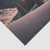 Volledige maan over sneeuwberg, ontkoppeling van b tissuepapier (Detail)