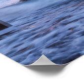 Volledige maan over SSRI-pier Poster (Hoek)