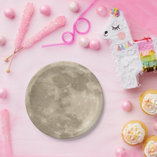 Volledige maan papieren bordje (Feest)