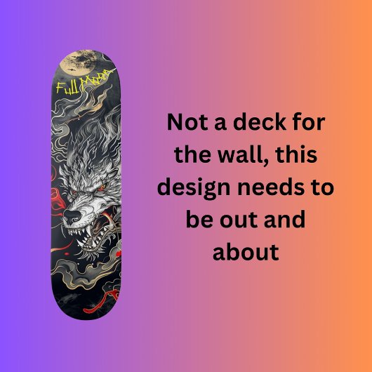 Volledige maan persoonlijk skateboard