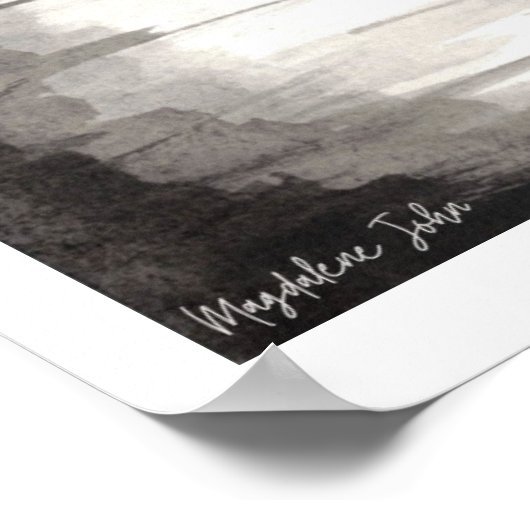 Volledige maan poster (Hoek)