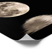 Volledige maan poster (Hoek)