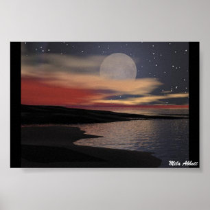 Volledige maan poster