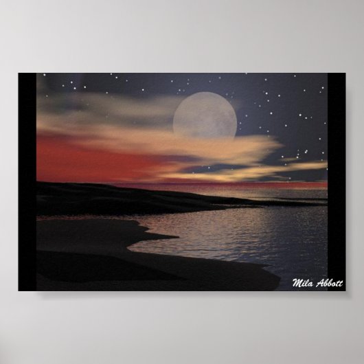 Volledige maan poster (Voorkant)
