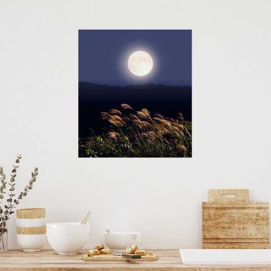 Volledige maan poster (Keuken)