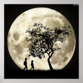 Volledige maan poster (Voorkant)