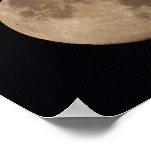 Volledige maan poster (Hoek)