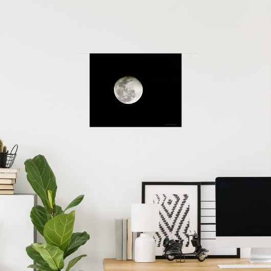 Volledige maan poster (Thuiskantoor)